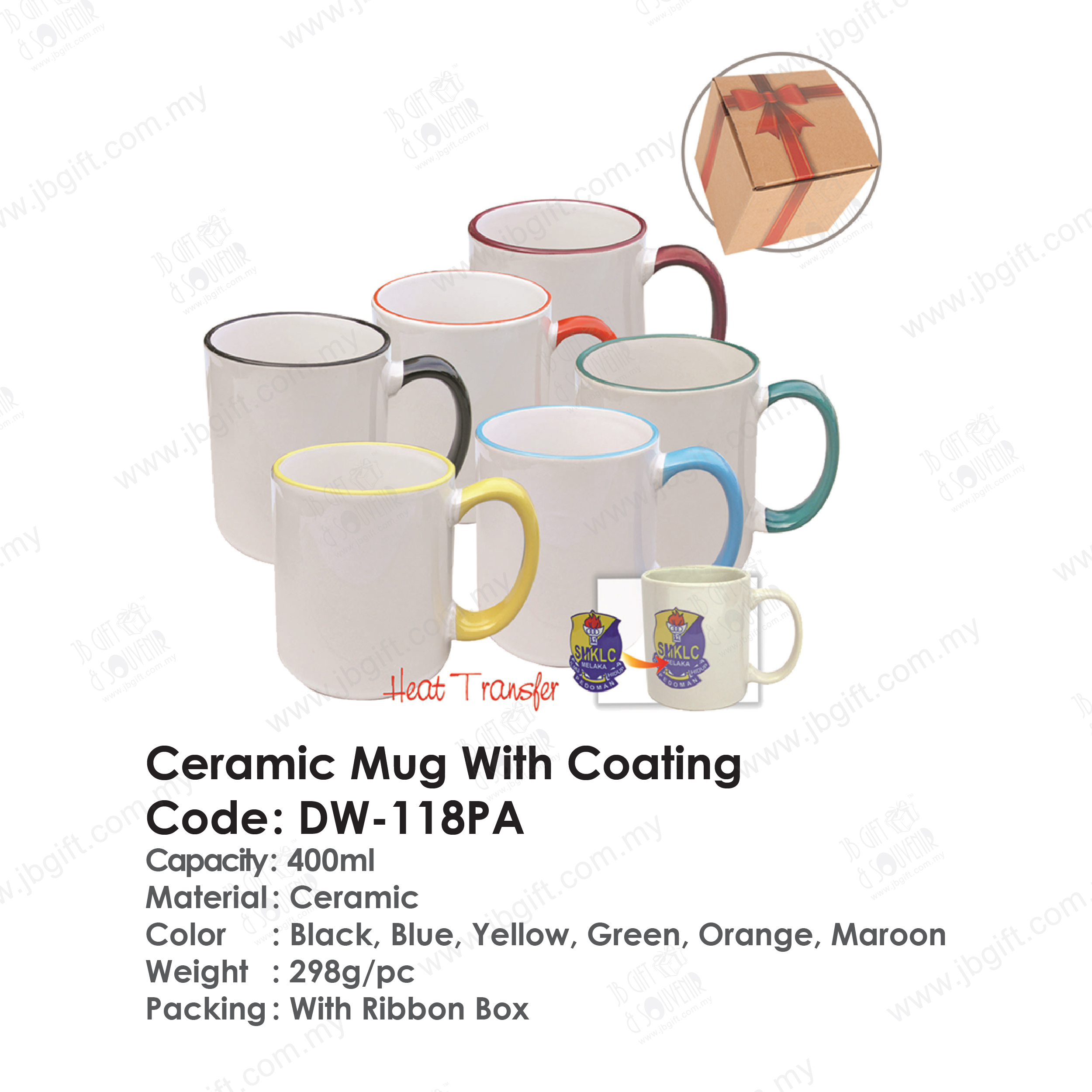 Ceramic Mug With Coating DW-118PA